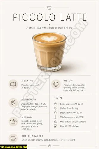 Piccolo Latte 03 - Resep Kopi / Piccolo Latte