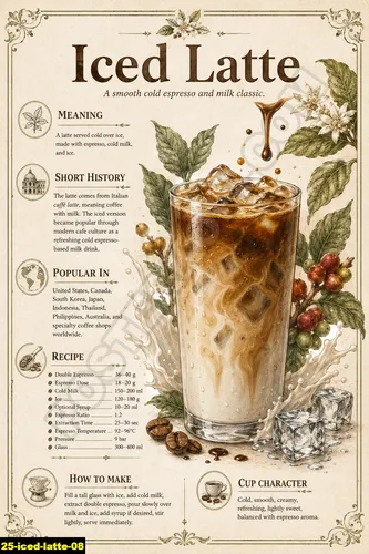 Iced Latte 08 - Resep Kopi / Iced Latte