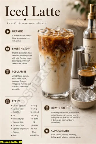 Iced Latte 10 - Resep Kopi / Iced Latte