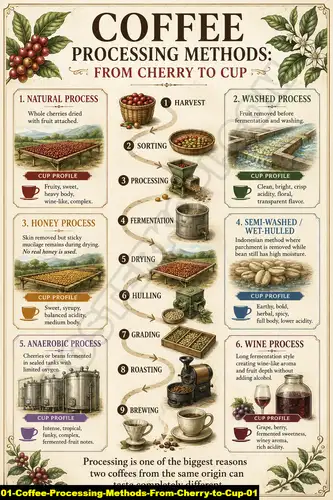 Coffee Processing Methods From Cherry To Cup 01