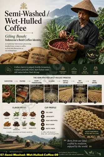 Semi Washed Wet Hulled Coffee 09