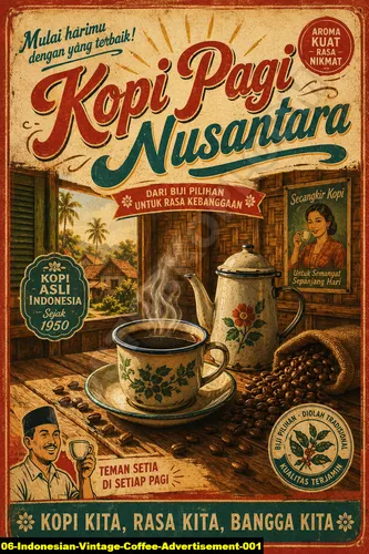 Indonesian Vintage Coffee Advertisement 001