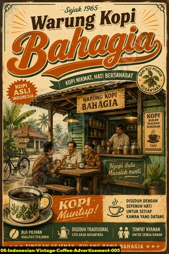 Indonesian Vintage Coffee Advertisement 005