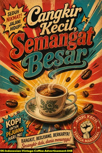 Indonesian Vintage Coffee Advertisement 048 - Coffee Quotes / Indonesian Vintage Coffee Advertisement