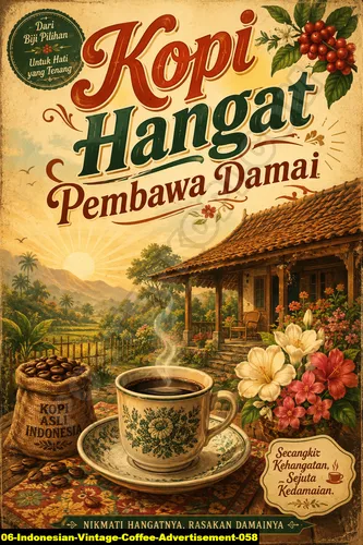 Indonesian Vintage Coffee Advertisement 058