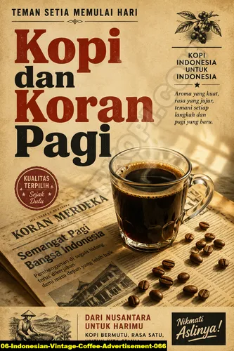 Indonesian Vintage Coffee Advertisement 066