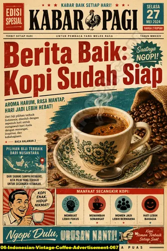 Indonesian Vintage Coffee Advertisement 067