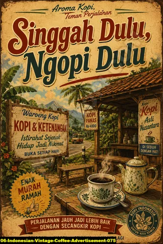 Indonesian Vintage Coffee Advertisement 075