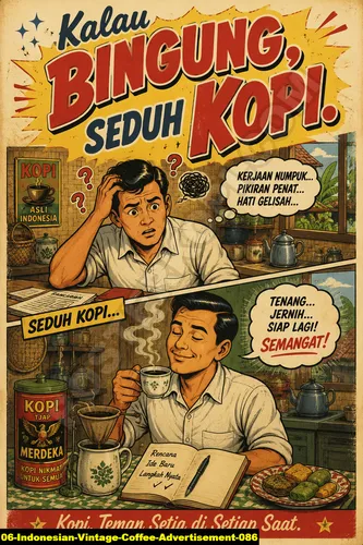 Indonesian Vintage Coffee Advertisement 086