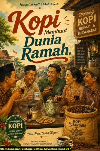 Indonesian Vintage Coffee Advertisement 087
