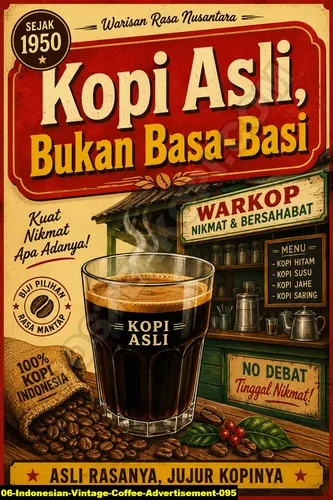 Indonesian Vintage Coffee Advertisement 095