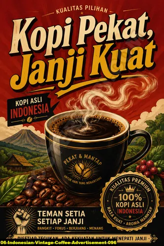 Indonesian Vintage Coffee Advertisement 096