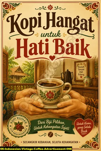 Indonesian Vintage Coffee Advertisement 098