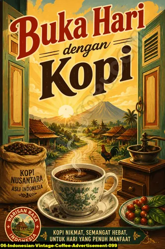 Indonesian Vintage Coffee Advertisement 099