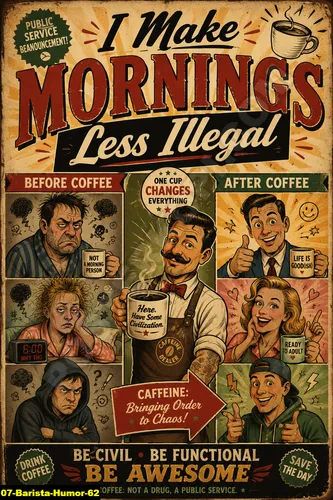Barista Humor 62 - Coffee Quotes / Barista Humor