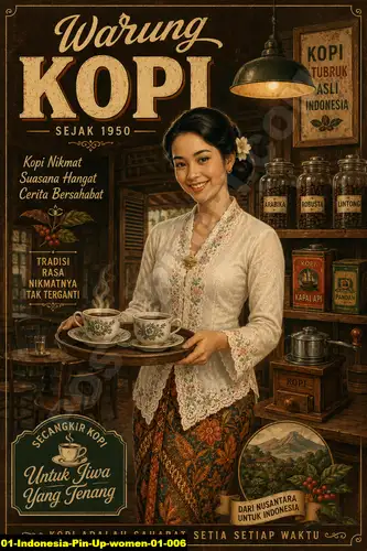 Indonesia Pin Up Women 01 006 - Pin Up Poster / Indonesia Pin Up Women 01