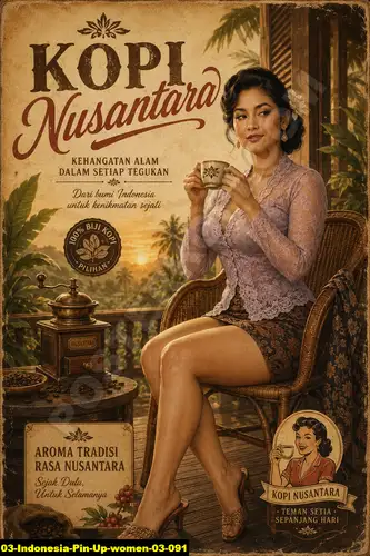 Indonesia Pin Up Women 03 091 - Pin Up Poster / Indonesia Pin Up Women 03