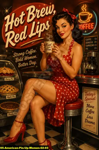 American Pin Up Women 02 03 - Pin Up Poster / American Pin Up Women 02