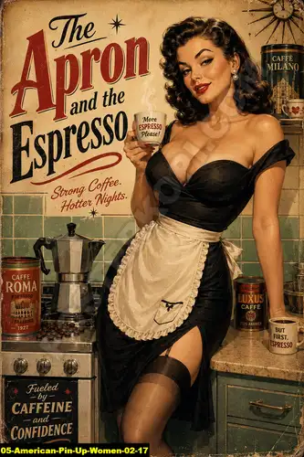 American Pin Up Women 02 17 - Pin Up Poster / American Pin Up Women 02