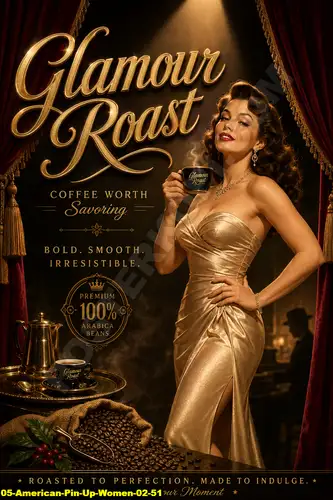 American Pin Up Women 02 51 - Pin Up Poster / American Pin Up Women 02