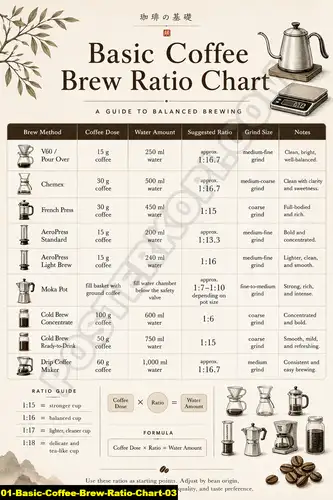 Thumbnail kategori Basic Coffee Brew Ratio Chart