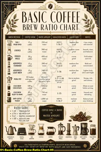 Basic Coffee Brew Ratio Chart 05