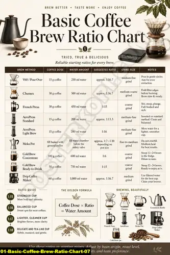 Basic Coffee Brew Ratio Chart 07