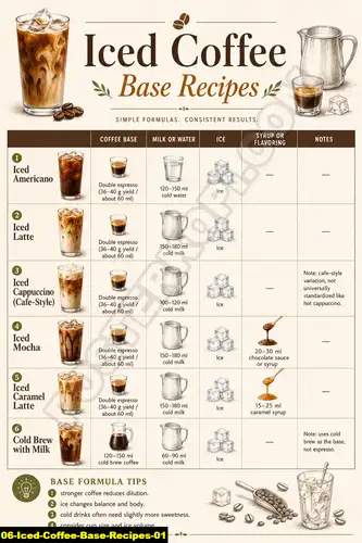 Iced Coffee Base Recipes 01