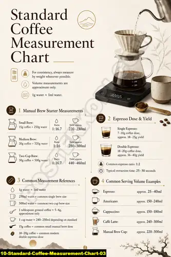 Standard Coffee Measurement Chart 03
