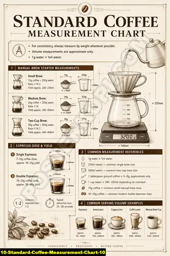 Standard Coffee Measurement Chart 10
